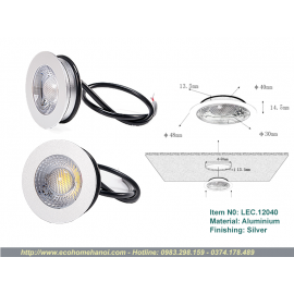 Đèn rọi led COB âm cho tủ